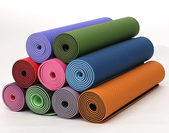Yoga mat for stretching and home exercise