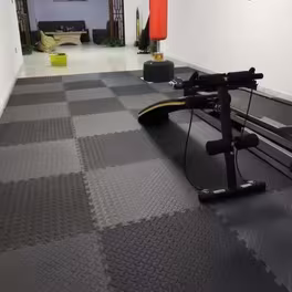 Rubber gym mats for functional training and high impact zones