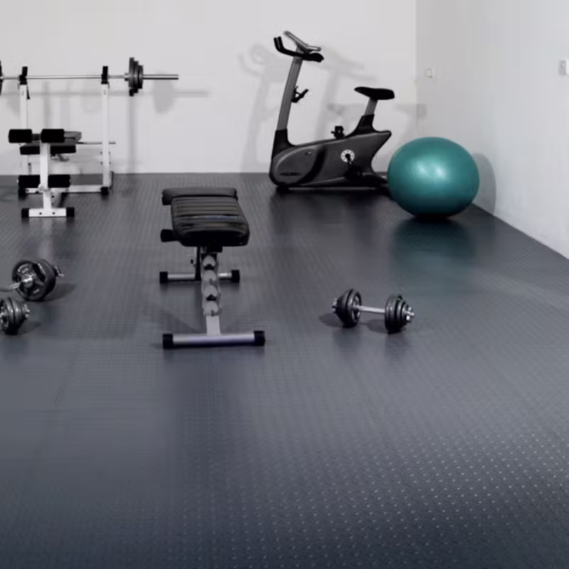 Sports facility matting for indoor halls and activity spaces