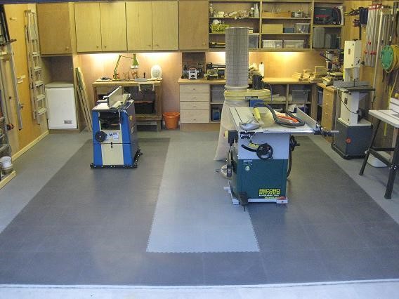 Workshop floor tiles